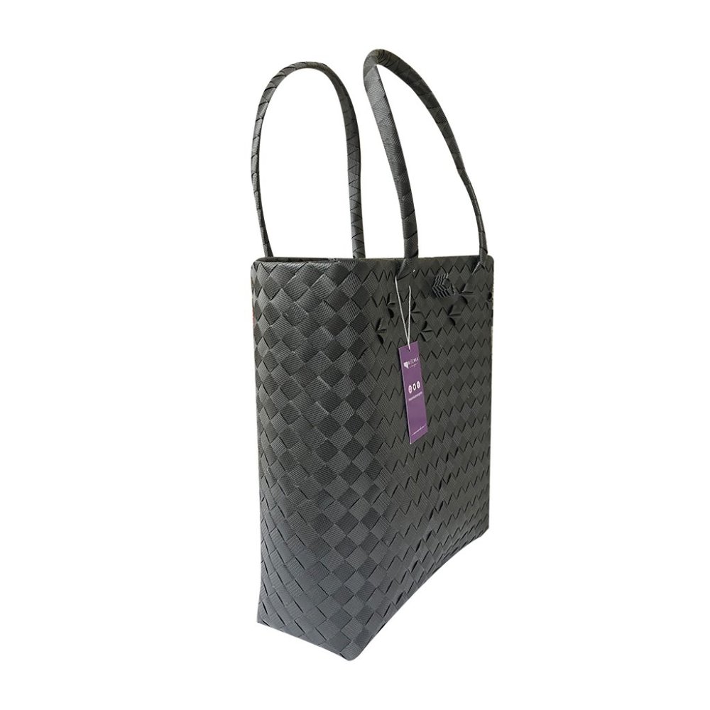 Midnight Black Handicraft Bayong Bag